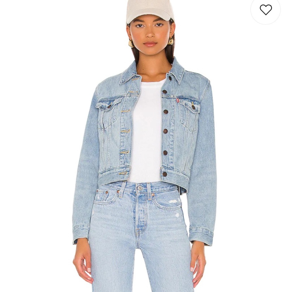 Levi cropped denim jacket